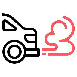 Car with bad emissions